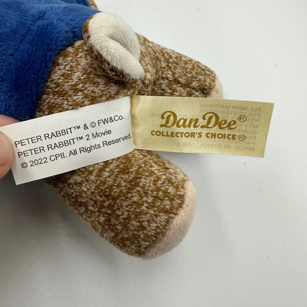Dan Dee Peter Rabbit 2 Movie Plush Backpack Clip 9 Inch Stuffed Animal Toy 2022